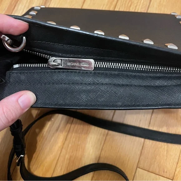 Michael Kors Leather Studded Purse - Picture 10 of 13